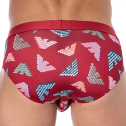 Emporio Armani Slips-Slip All Over Microfiber Rouge