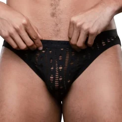 Andrew Christian Slips Sexy|Poche Ergonomique-Slip Almost Naked Orgy Mesh Noir