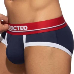 Addicted Slips-Slip Basic Colors Coton Bleu Marine - Rouge