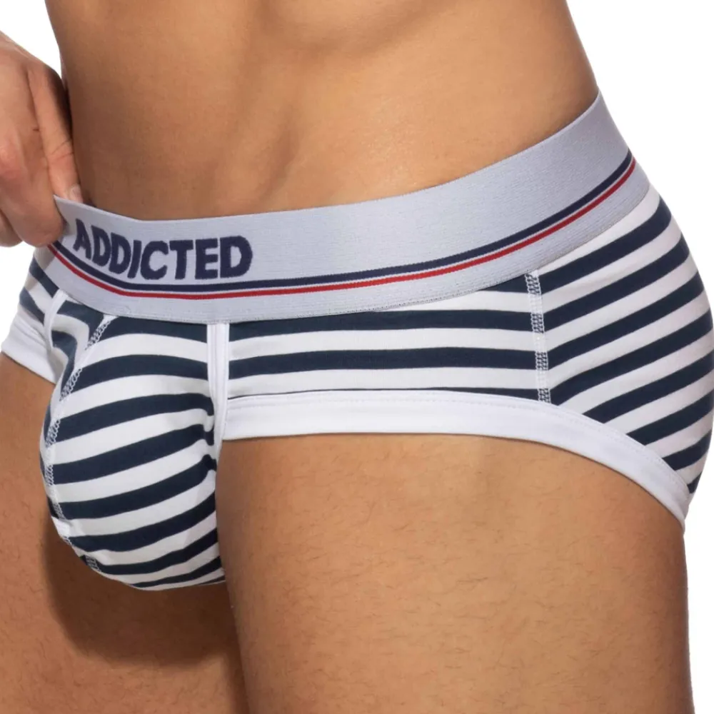 Addicted Slips-Slip Basic Colors Coton Marin - Blanc