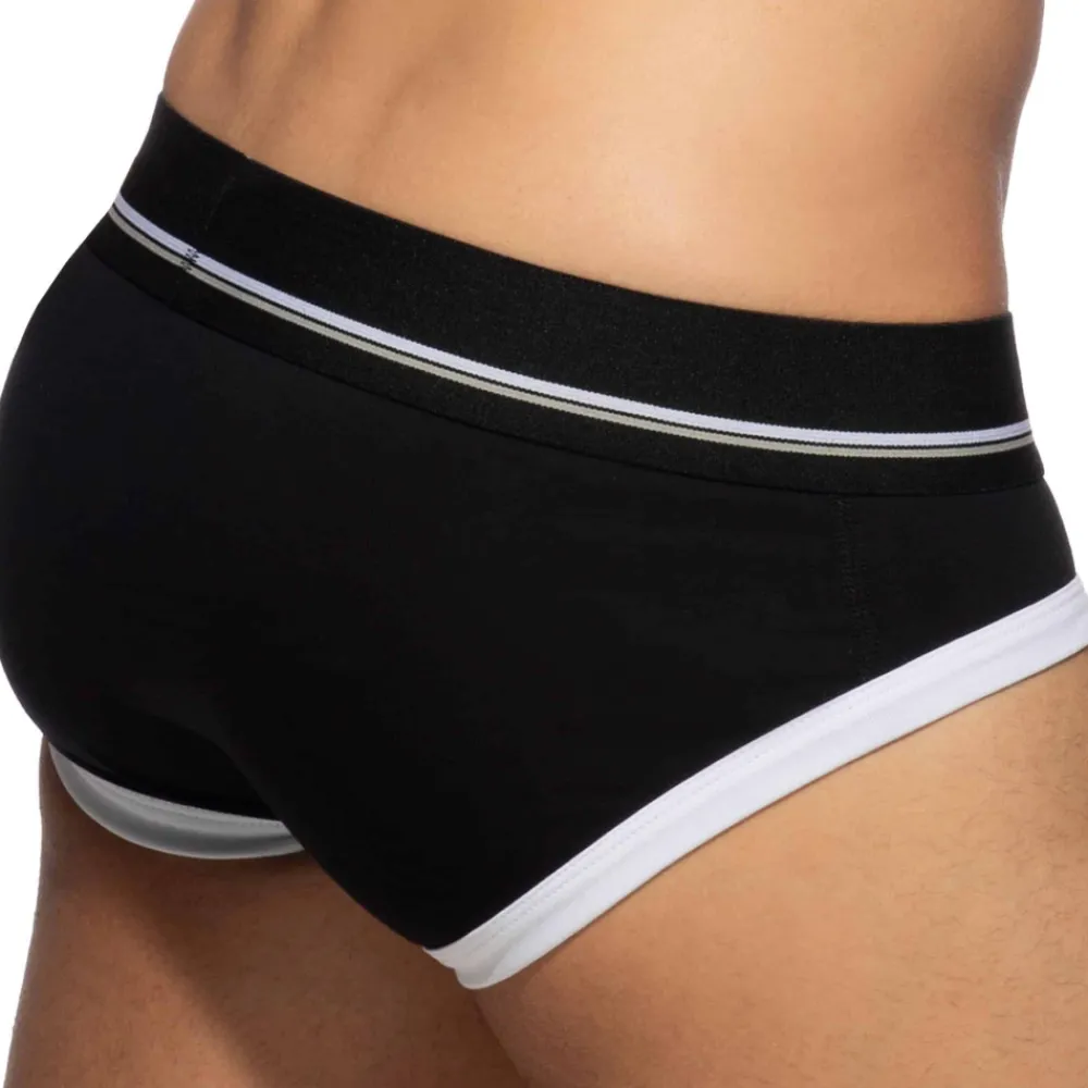 Addicted Slips-Slip Basic Colors Coton Noir - Blanc