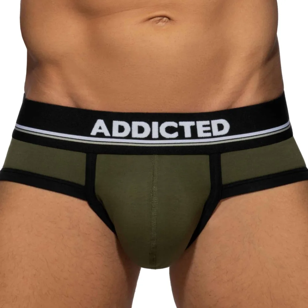 Addicted Slips-Slip Basic Colors Coton Vert Kaki