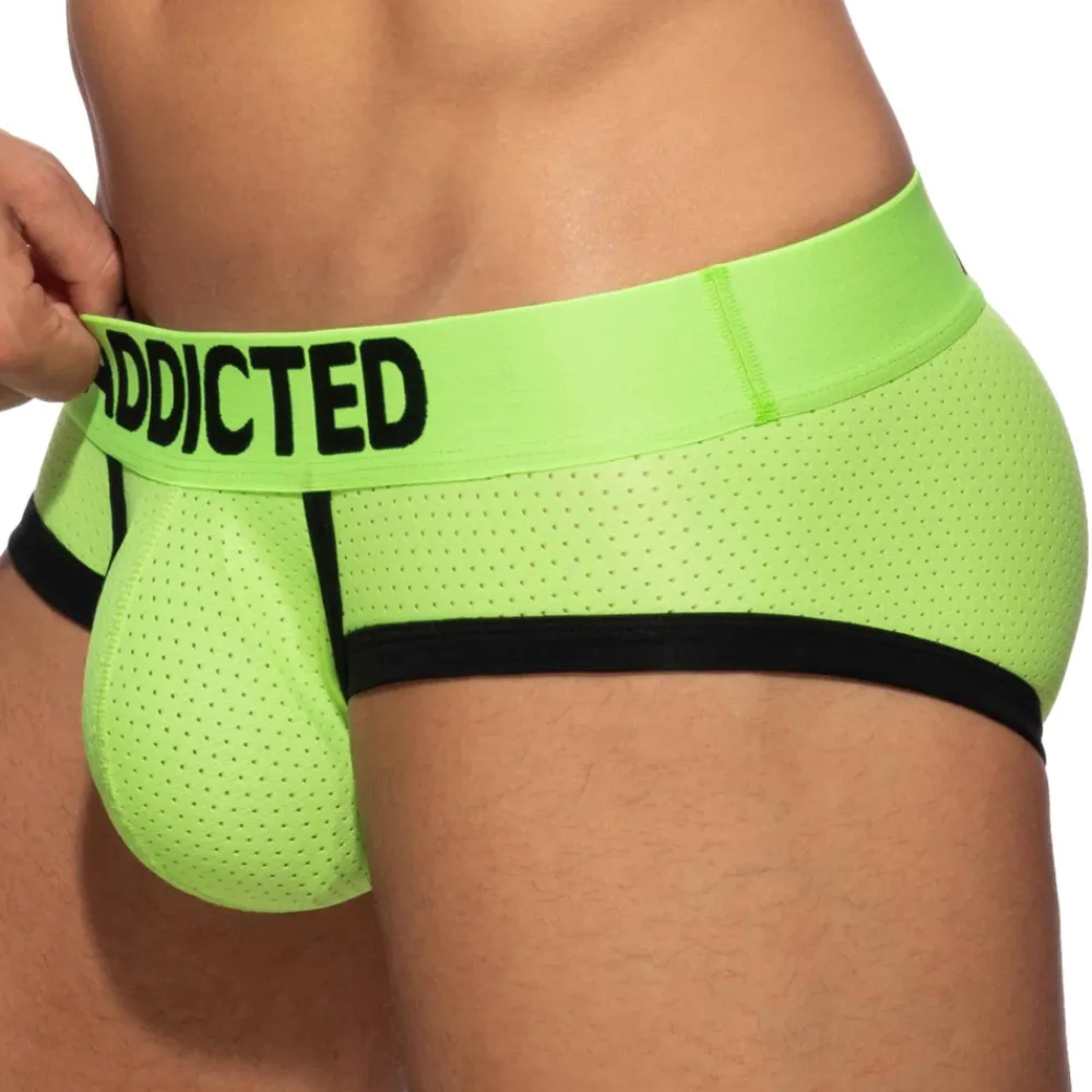 Addicted Slips-Slip Basic Colors Mesh Vert Fluo