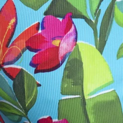 ES Collection Mini Slips|Slips-Slip Bikini Bold Flowers Turquoise