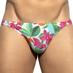 ES Collection Mini Slips|Slips-Slip Bikini Bold Flowers Blanc