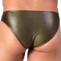 Joe Snyder Slips Sexy|Sous-Vêtements Push Up-Slip Bikini Bulge Kaki