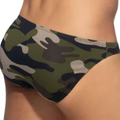 Addicted Mini Slips|Slips-Slip Bikini Camo Coton Kaki