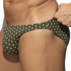 Addicted Mini Slips|Slips-Slip Bikini Cum Dots Kaki