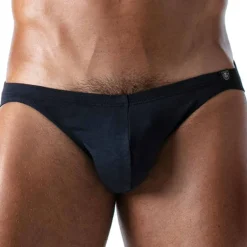 TOF Paris Mini Slips|Slips-Slip Bikini French Coton Bleu Marine