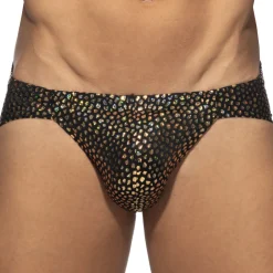 Addicted Slips Sexy-Slip Bikini Gold Stones Noir