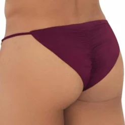 CandyMan Slips Sexy-Slip Bikini Holes In One Bordeaux