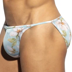 ES Collection Slips Tanga|Mini Slips-Slip Bikini Jasmine Bleu Ciel