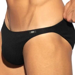 ES Collection Mini Slips|Slips-Slip Bikini Recycled Rib Noir