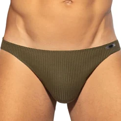 ES Collection Mini Slips|Slips-Slip Bikini Recycled Rib Kaki