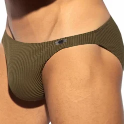 ES Collection Mini Slips|Slips-Slip Bikini Recycled Rib Kaki