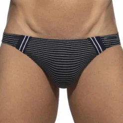 Addicted Mini Slips|Slips-Slip Bikini Sailor Mini Stripes Bleu Marine