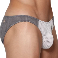 Marcuse Sous-Vêtements Sport|Mini Slips-Slip Bikini Tahiti Blanc - Gris