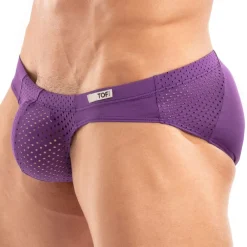 TOF Paris Sous-Vêtements Sport|Mini Slips-Slip Bikini Tentation Microfibre Violet