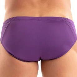 TOF Paris Sous-Vêtements Sport|Mini Slips-Slip Bikini Tentation Microfibre Violet
