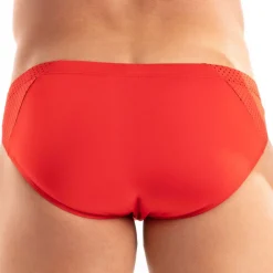 TOF Paris Sous-Vêtements Sport|Mini Slips-Slip Bikini Tentation Microfibre Rouge