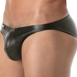 TOF Paris Slips Sexy-Slip Bikini Zippé Kinky Noir