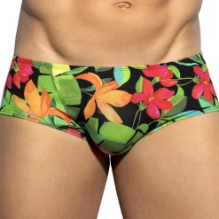 ES Collection Slips-Slip Bold Flowers Noir