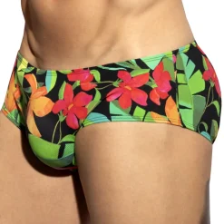 ES Collection Slips-Slip Bold Flowers Noir