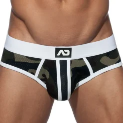 Addicted Slips-Slip Camo Stripe Blanc
