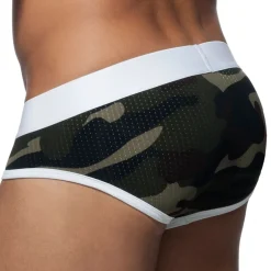 Addicted Slips-Slip Camo Stripe Blanc