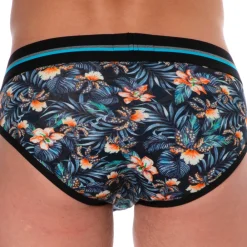SKU Slips-Slip Coton Floral Bleu Marine