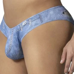 CandyMan Slips Sexy-Slip Cowboy Bleu Denim