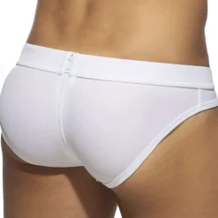AD Fetish Slips Sexy|Slips De Bain-Slip de Bain Allover Zip Blanc