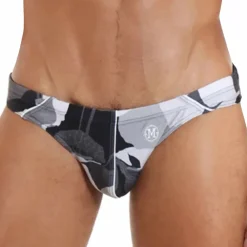 Marcuse Slips De Bain-Slip de Bain Anémone Noir