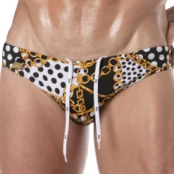 TOF Paris Slips De Bain-Slip de Bain Baroque Noir