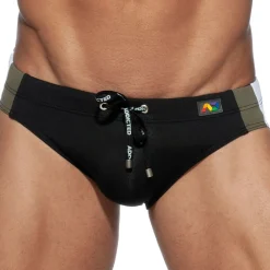 Addicted Maillots De Bain Push Up|Slips De Bain-Slip de Bain Basic Stripes Noir