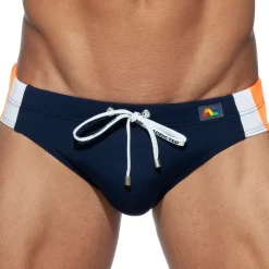 Addicted Maillots De Bain Push Up|Slips De Bain-Slip de Bain Basic Stripes Marine