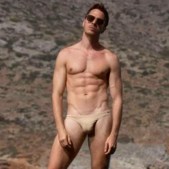 SKU Slips De Bain-Slip de Bain Bikini Beige