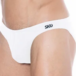 SKU Slips De Bain-Slip de Bain Bikini Blanc