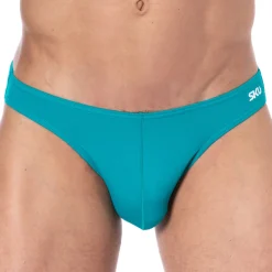 SKU Slips De Bain-Slip de Bain Bikini Bleu Canard