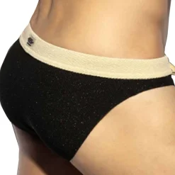 ES Collection Slips De Bain-Slip de Bain Bikini Catwalk Noir