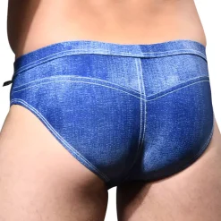 Andrew Christian Slips De Bain-Slip de Bain Bikini Denim Indigo