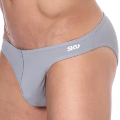 SKU Slips De Bain-Slip de Bain Bikini Gris Clair