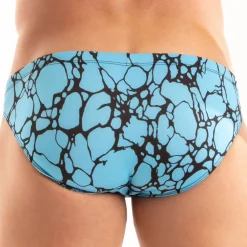 TOF Paris Slips De Bain-Slip de Bain Bikini Imprimé Bleu