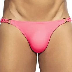 ES Collection Maillots De Bain Push Up|Slips De Bain-Slip de Bain Bikini Persan Rose Fluo
