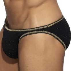 Addicted Slips De Bain-Slip de Bain Bikini Réversible Régal Noir