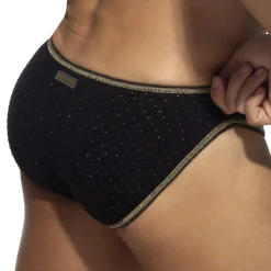 Addicted Slips De Bain-Slip de Bain Bikini Réversible Régal Noir