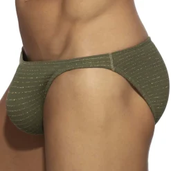 Addicted Slips De Bain-Slip de Bain Bikini Réversible Régal Kaki