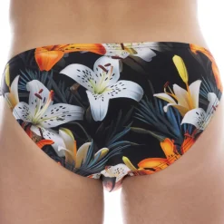 SKU Slips De Bain-Slip de Bain Bikini Tropical Summer Noir