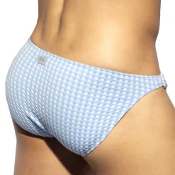 ES Collection Slips De Bain-Slip de Bain Bikini Vichy Bleu Ciel