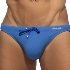 Addicted Maillots De Bain Push Up|Slips De Bain-Slip de Bain Bikini Wrinky Bleu Roi